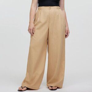Madewell NWT The Petite Harlow Wide-Leg Pant in Khaki - Size 16P